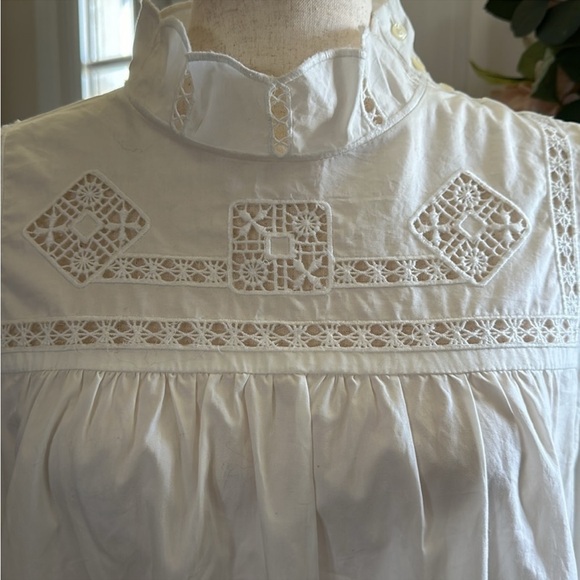Free People Another Eternity Bell Sleeve Top, White, Size Medium NWT - Picture 7 of 8